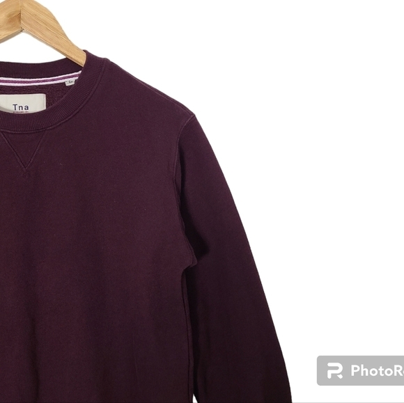 Aritzia TNA Cozy Fleece Perfect Crew Sweatshirt Women's Size XS - Picture 5 of 16